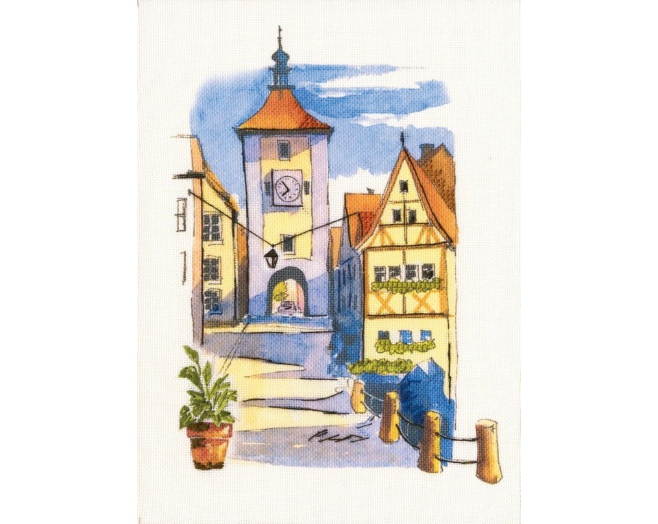 Cross-stitch kits with printed background "Paint by Threads", Article: DT-M008