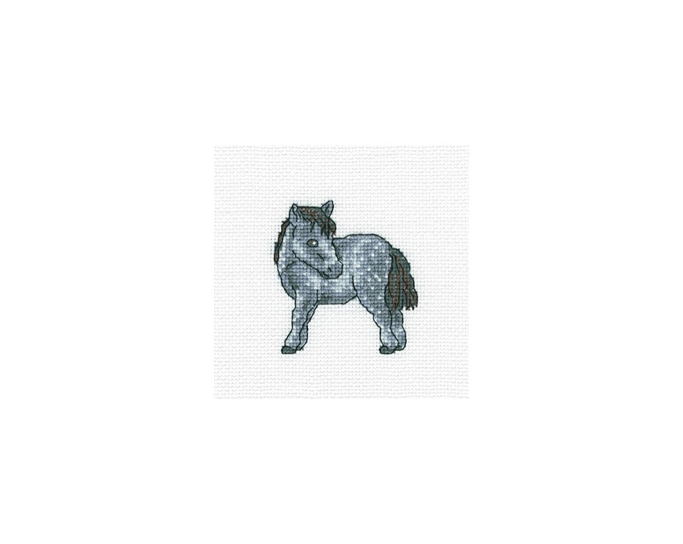 Cross-Stitch Kit "Dappled horse", Article: H256
