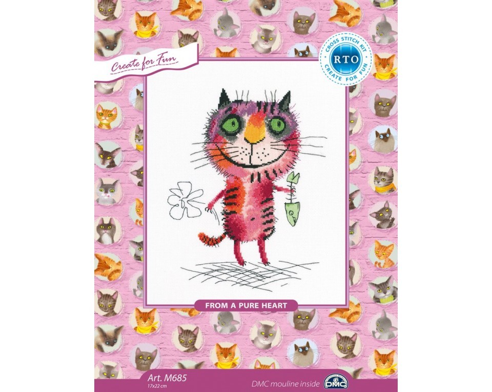 Cross-stitch kit "From a pure heart", Article: M685