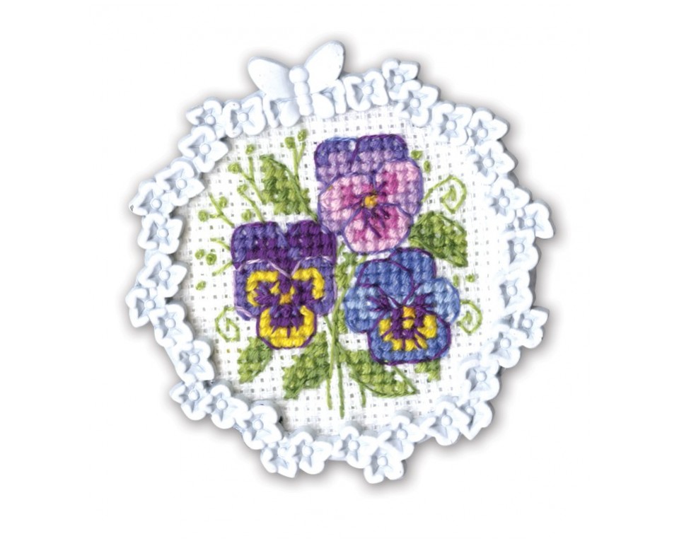 Cross-Stitch Kit "Pansies", Article: FA031