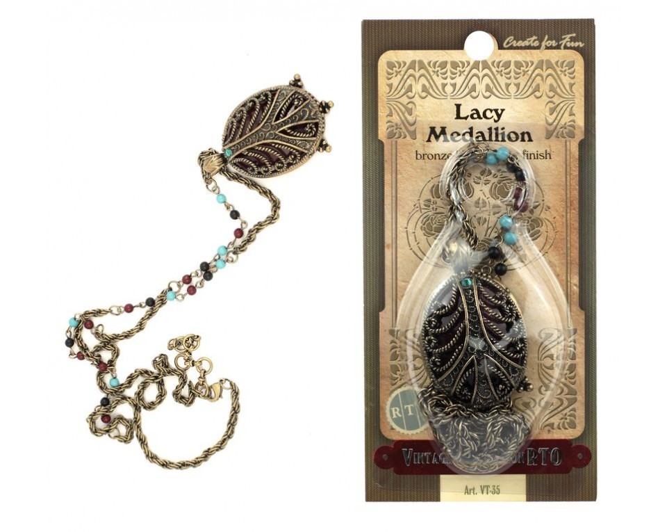 Vintage Pendant „Lacy Medallion”, Article: VT-35