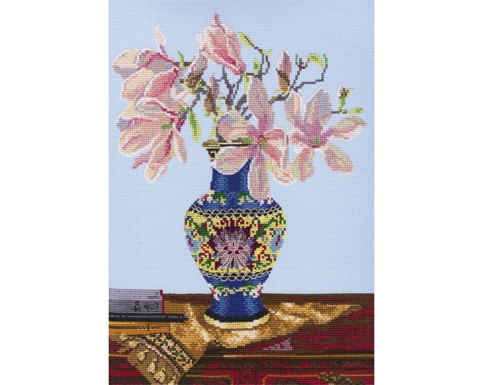 Cross-Stitch Kit "Pink magnolia", Article: M506