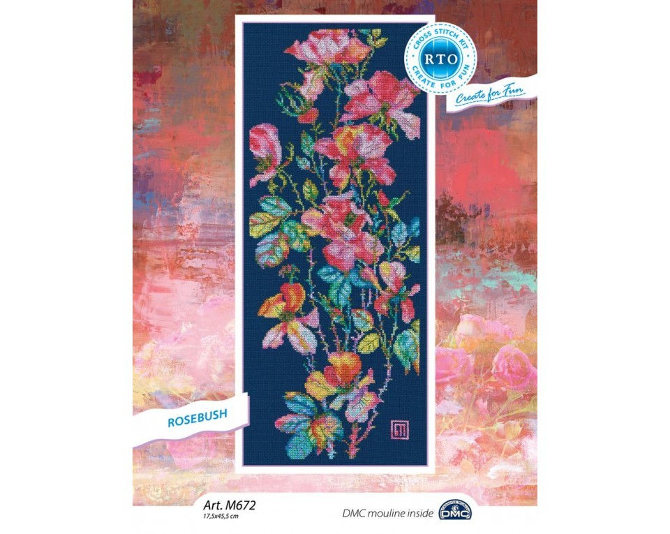 Cross-stitch kits "Rosebush", Article: M672