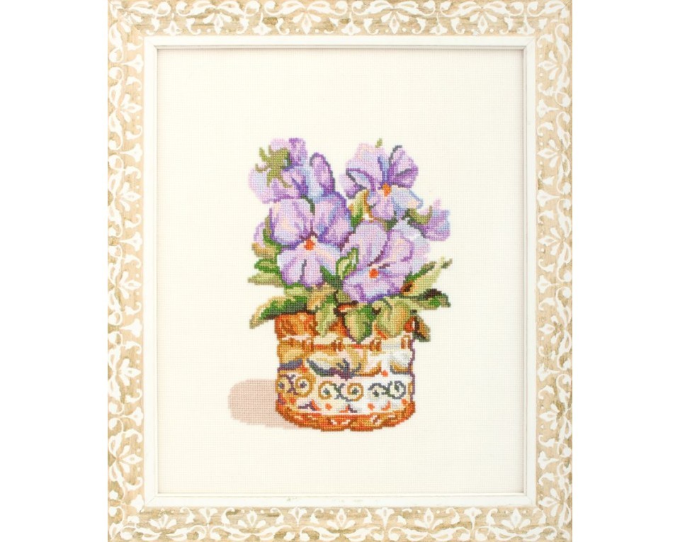 Cross-Stitch Kit "Purple violets", Article: C190
