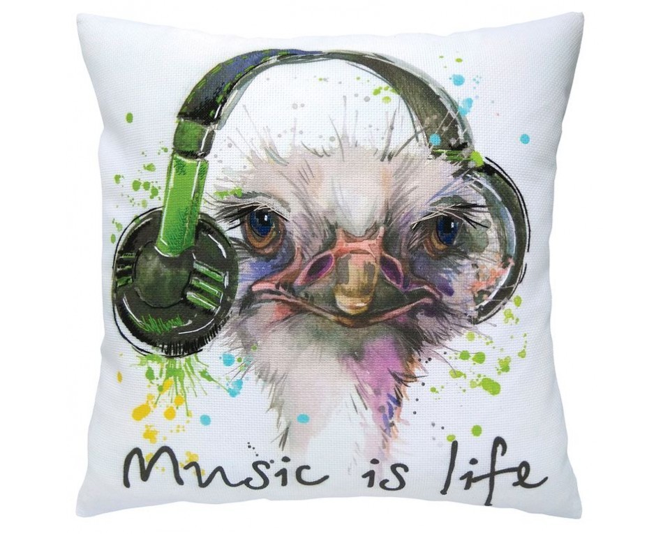 Cross-stitch kits with printed background "Music is life", Article: DT-M018
