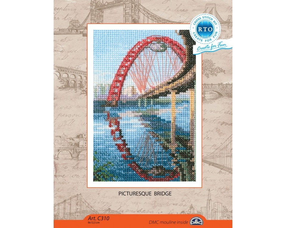 Cross-stitch kit "Picturesque bridge", Article: C310