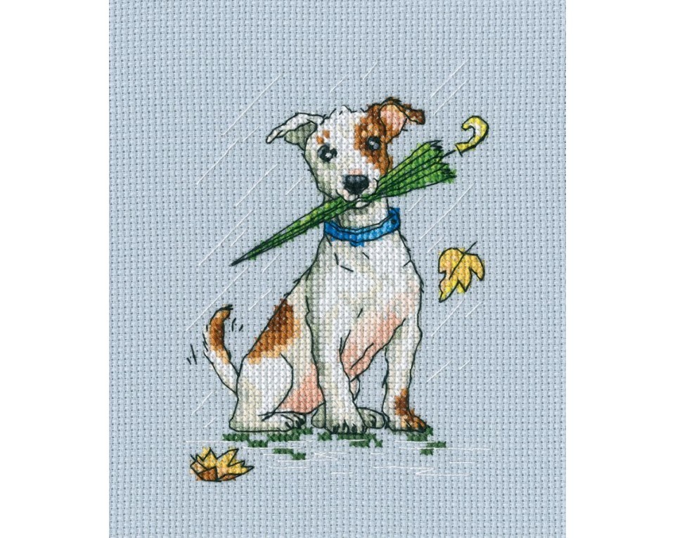 Cross-stitch kit "Running on puddles!", Article: C300