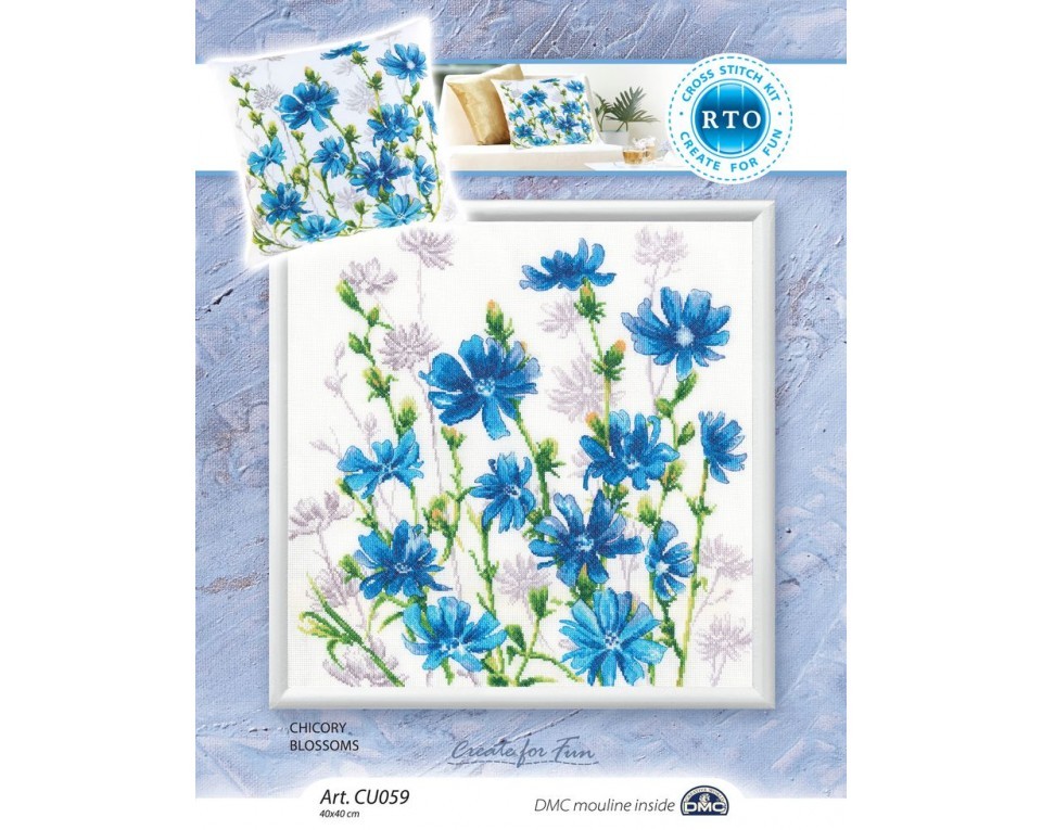 Cross-stitch kit "Chicory blossoms", Article: CU059