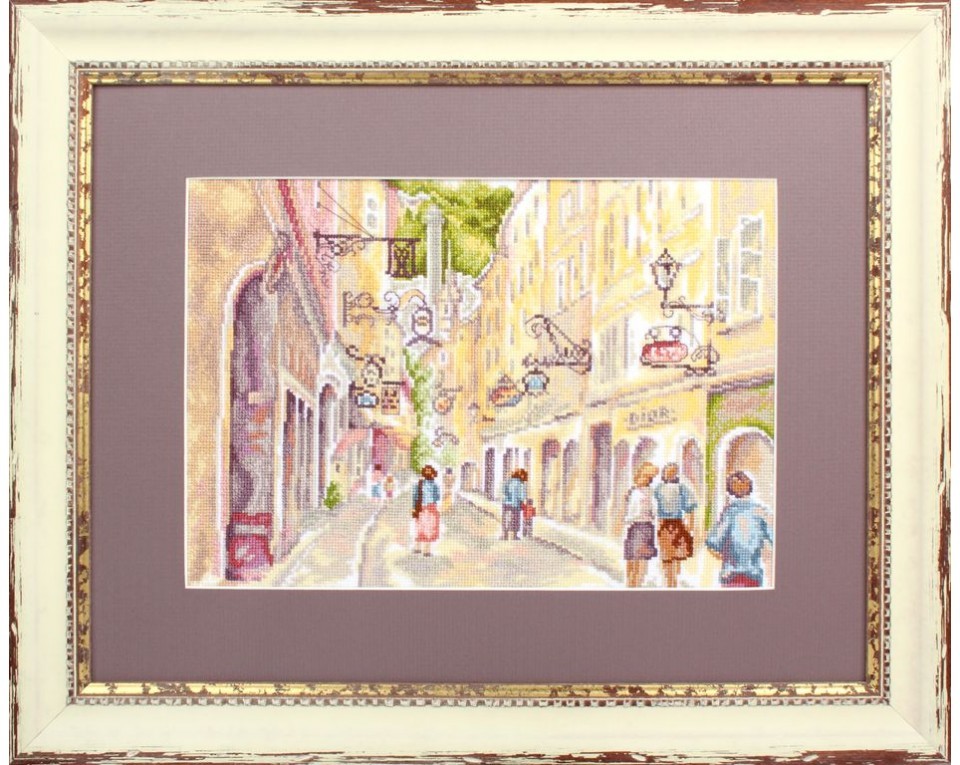 Cross-Stitch Kit "Street in Innsbruck", Article: M535