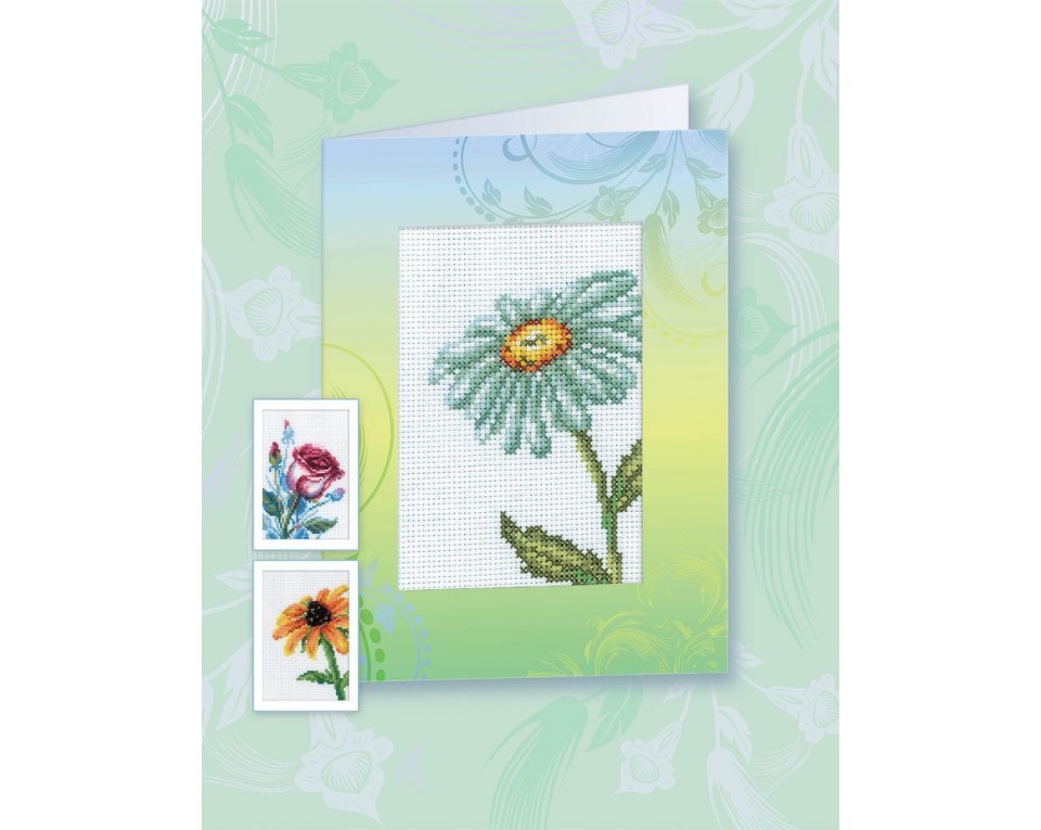 Cross-Stitch Kit - postcard "Daisy", Article: CH822