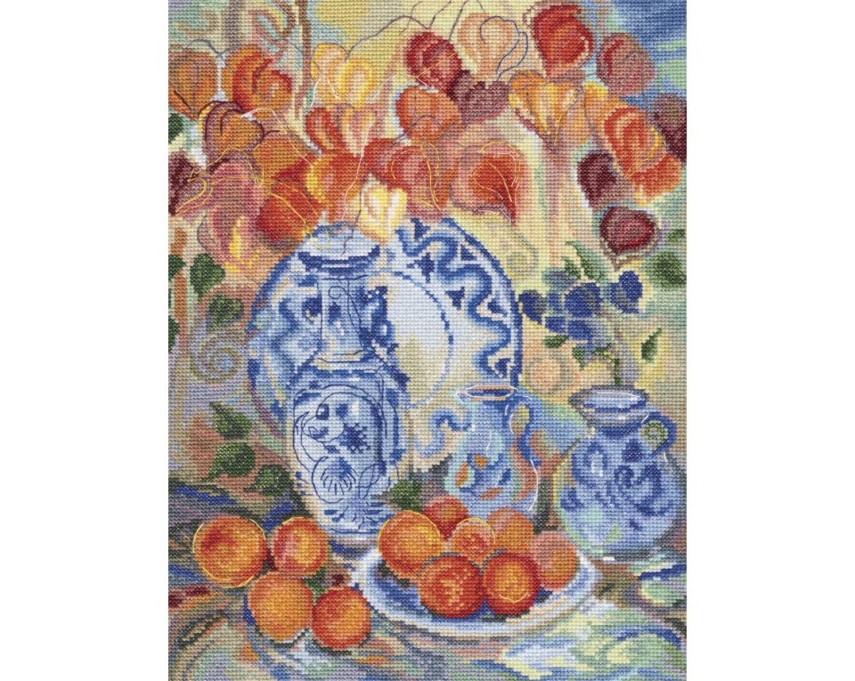 Cross-Stitch Kit "Orange physalis", Article: M582