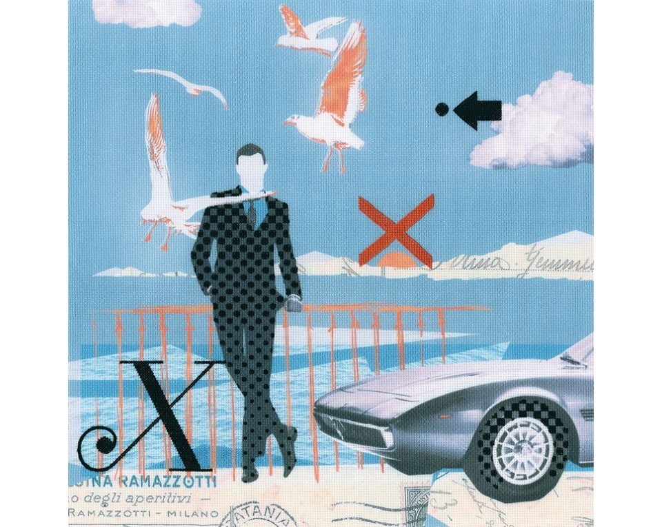 Cross-stitch kits with printed background "My dream man", Article: DT-M017
