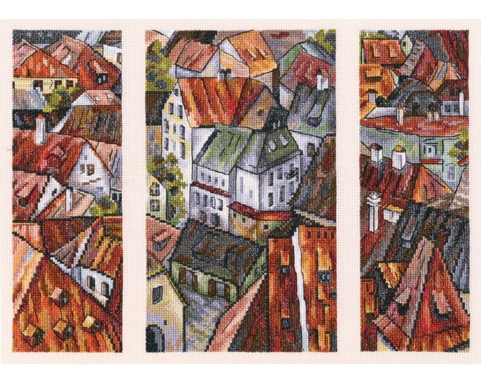 Cross-stitch kit "The roofs", Article: M558