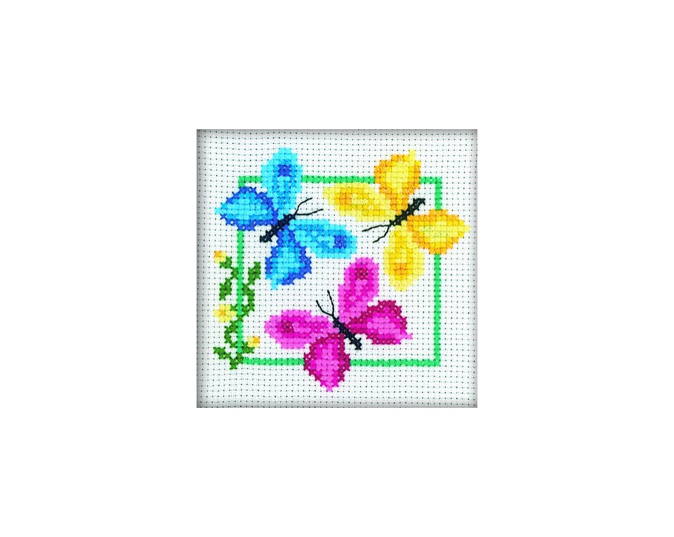 Cross-Stitch Kit "Three butterflies", Article: H138