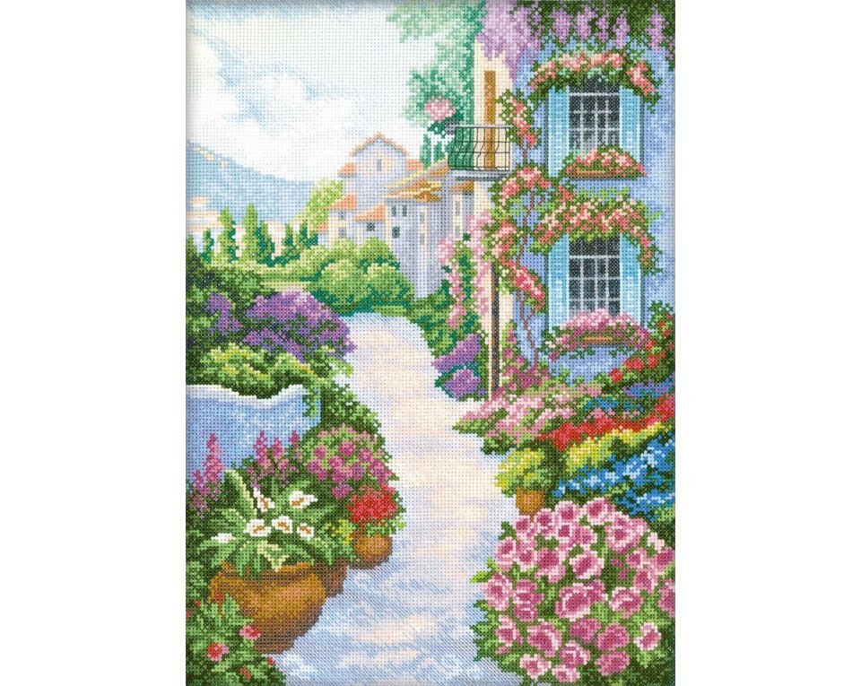 Cross-Stitch Kit "Blooming Town", Article: M249