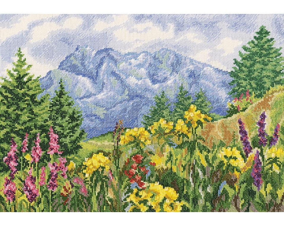 Cross-Stitch Kit "Mountain meadow", Article: M302