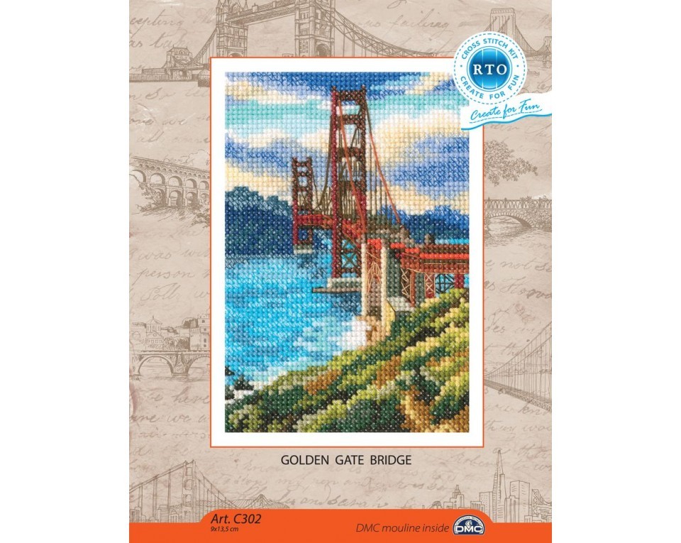 Cross-stitch kit "Golden Gate Bridge", Article: C302