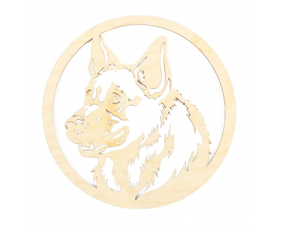 Plywood form "Buratini" - "Dog medal", Article: DZ70046