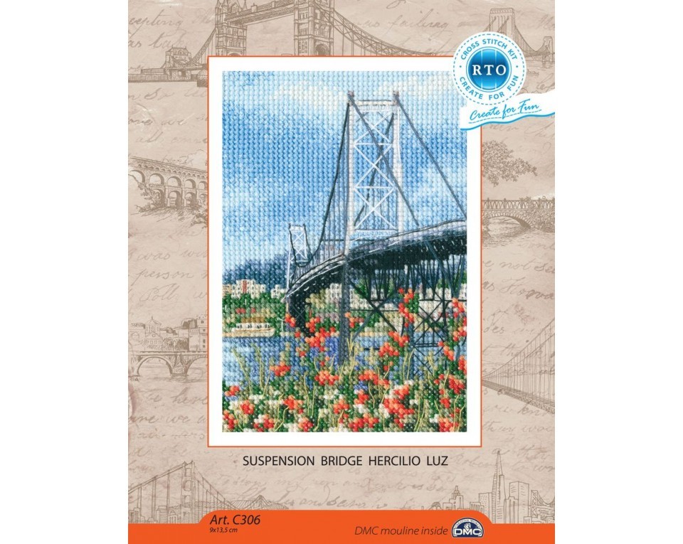 Cross-stitch kit "Suspension Bridge Hercilio Luz", Article: C306