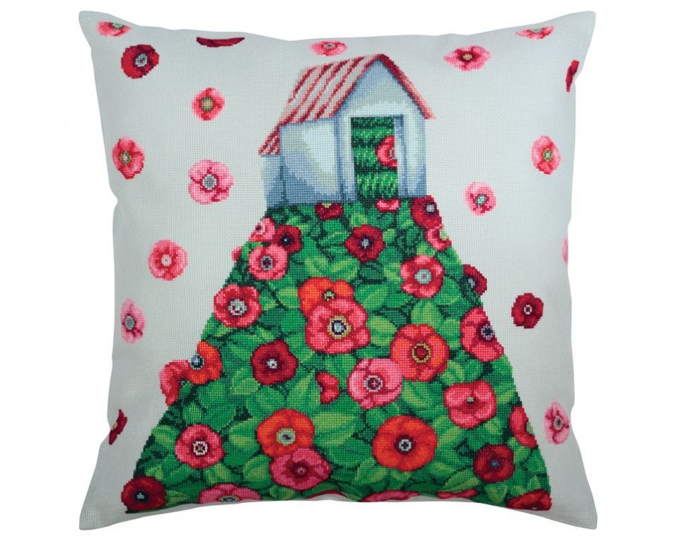 Cross-stitch kit "Petals flying in transparent air", Article: CU044