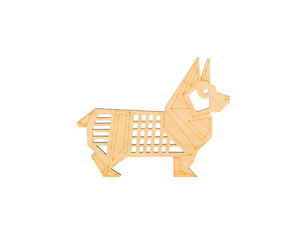 Plywood form "Buratini" in Origami style, Article: DZ80011