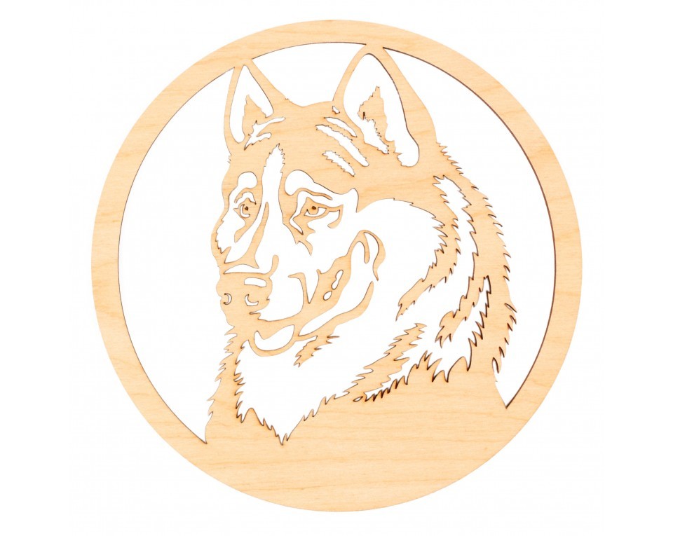 Plywood form "Buratini" - "Dog medal", Article: DZ70047