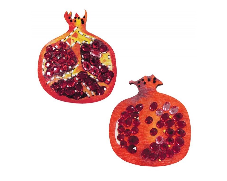 Plywood magnet kit with an applied design "Rich Fruits", Article: EHW017