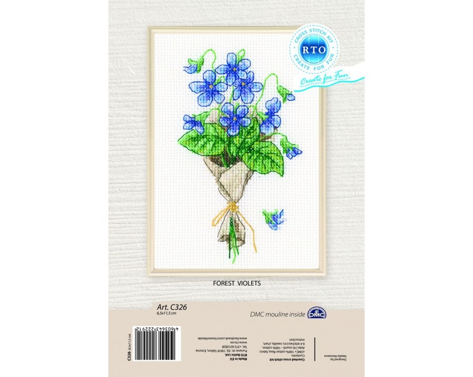 Cross-stitch kit "Forest violets", Article: C326
