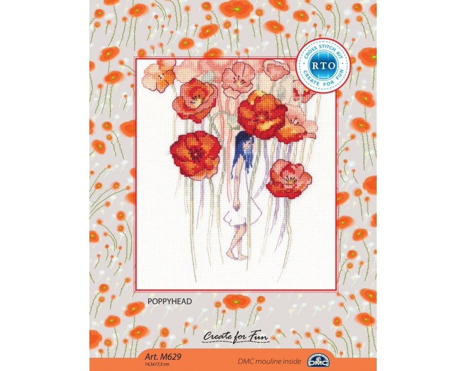 Cross-stitch kits "Poppyhead", Article: M629