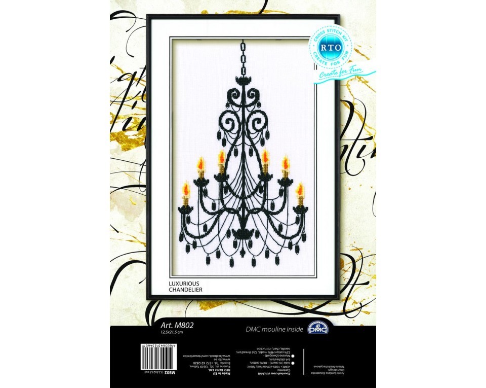Cross-stitch kits "Luxurious chandelier", Article: M802