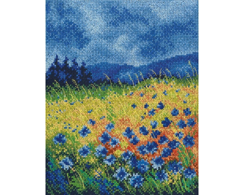 Cross-stitch kits "Skyblue cornflowers", Article: M625