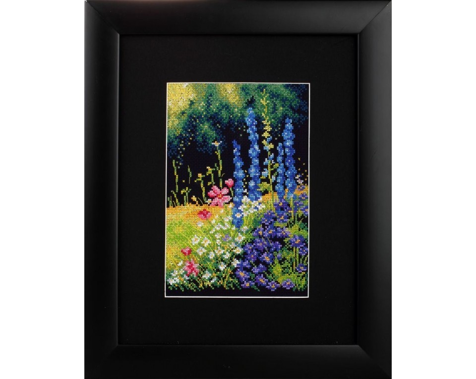 Cross-stitch kits "Delphinium and cosmos", Article: M626