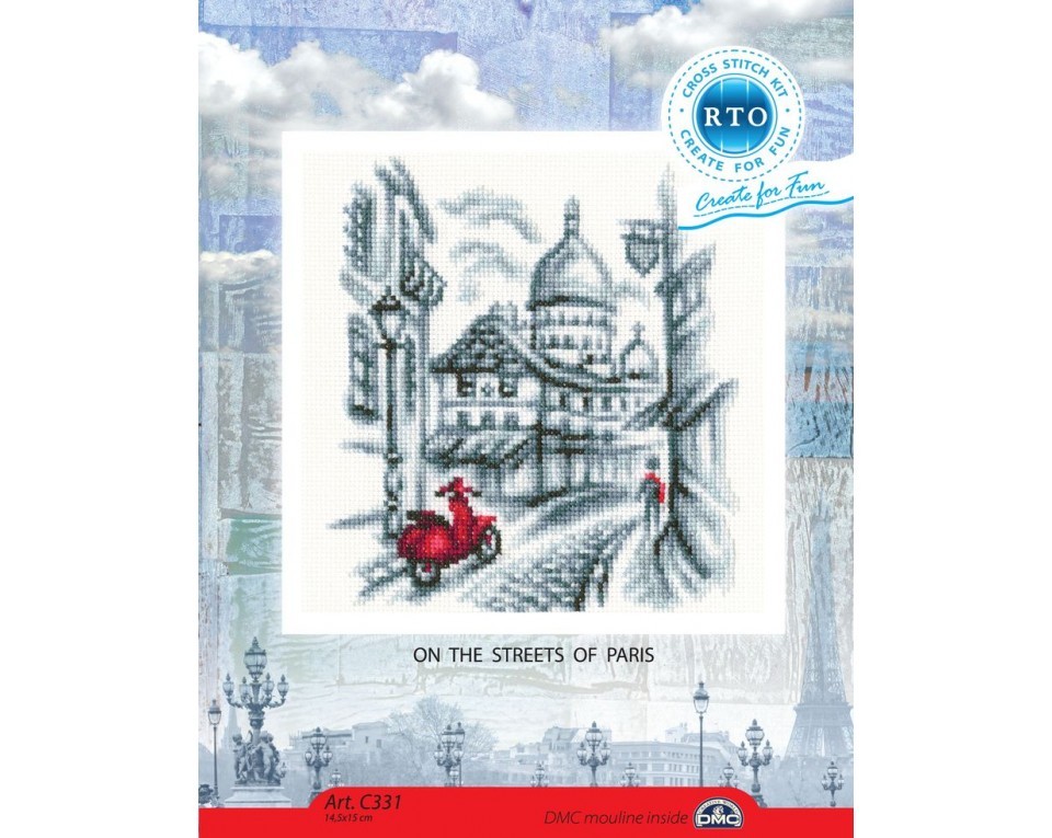 Cross-stitch kit "On the streets of Paris", Article: C331