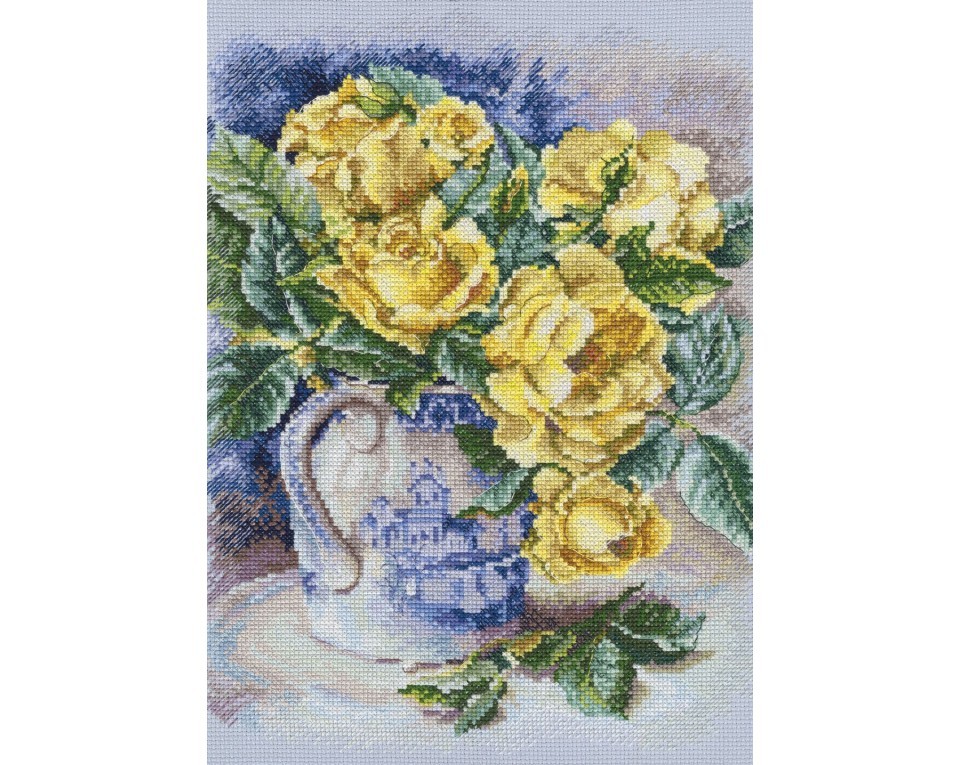 Cross-Stitch Kit "Yellow roses", Article: M599