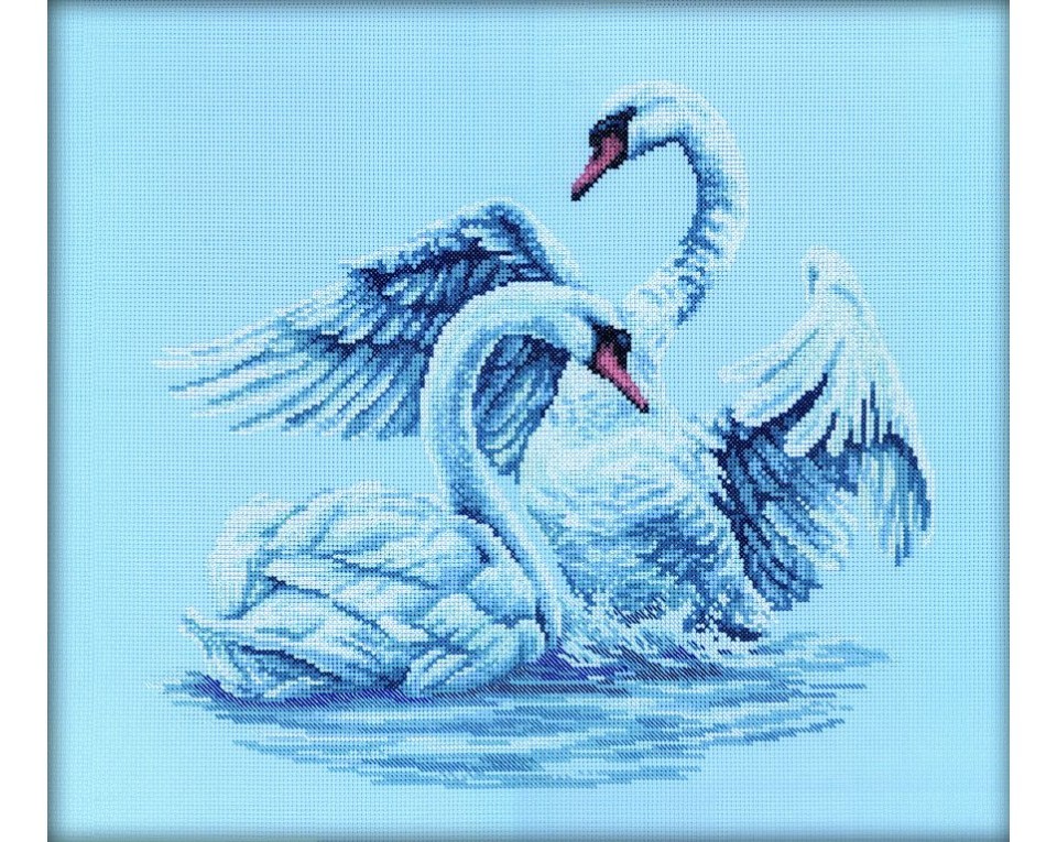 Cross-Stitch Kit "Swan fidelity", Article: M210