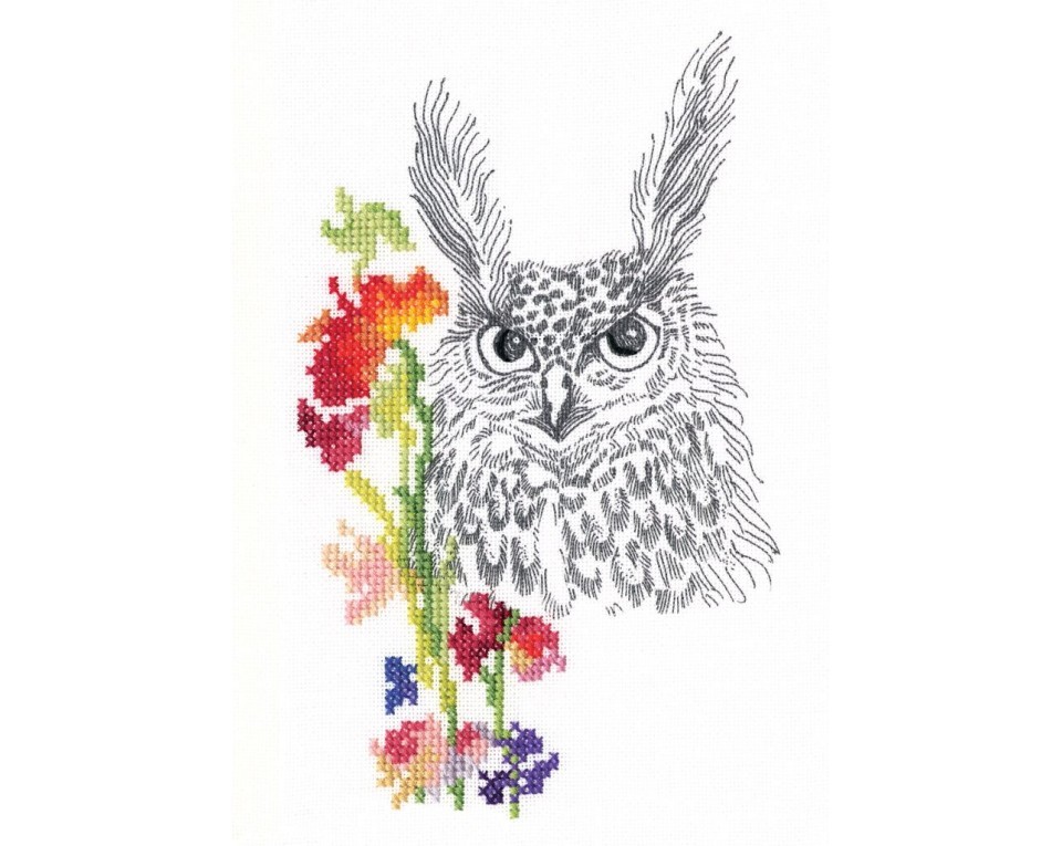 Cross-stitch kits with printed background "Fairy tales of the old forest", Article: M70029