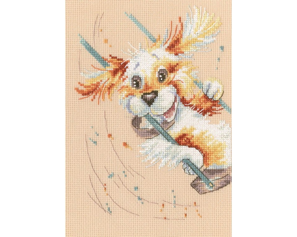 Cross-stitch kit "Cheerful swings", Article: M706