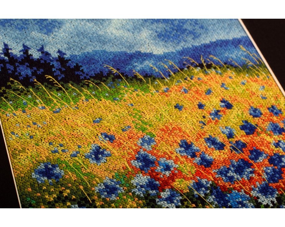 Cross-stitch kits "Skyblue cornflowers", Article: M625