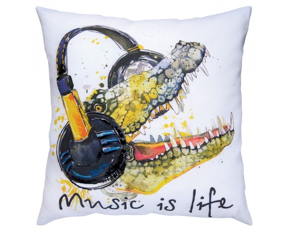 Cross-stitch kits with printed background "Music is life", Article: DT-M019