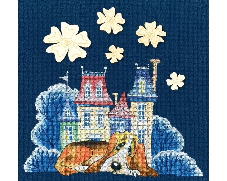 Cross-stitch kit with plywood form "Generous guardian", Article: MBE9012