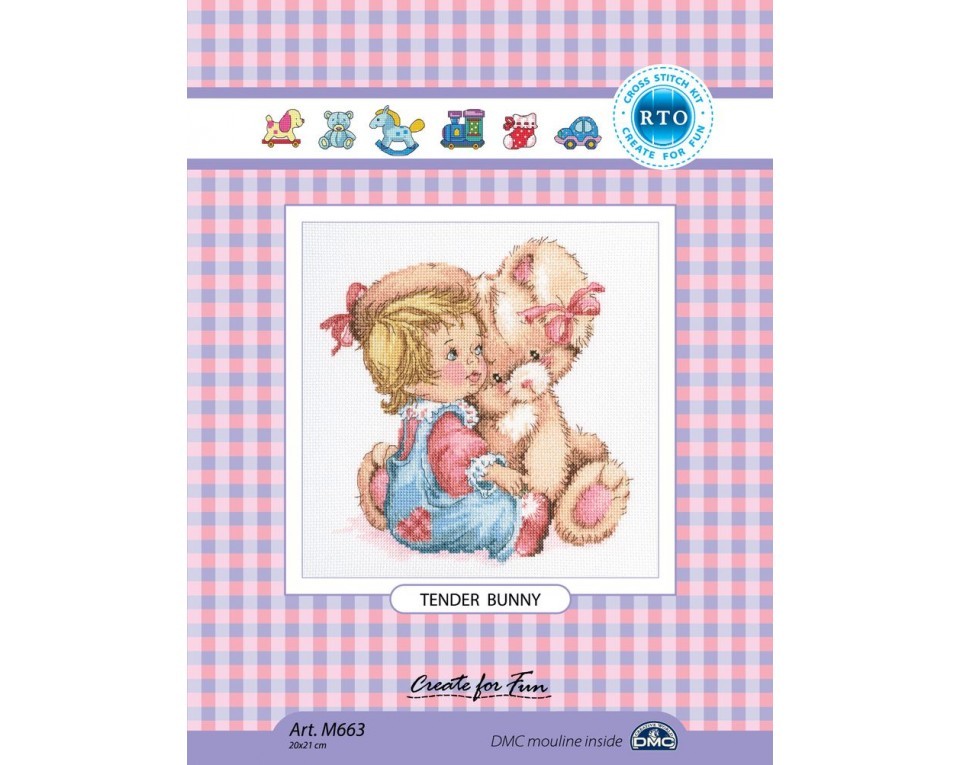 Cross-stitch kits "Tender bunny", Article: M663