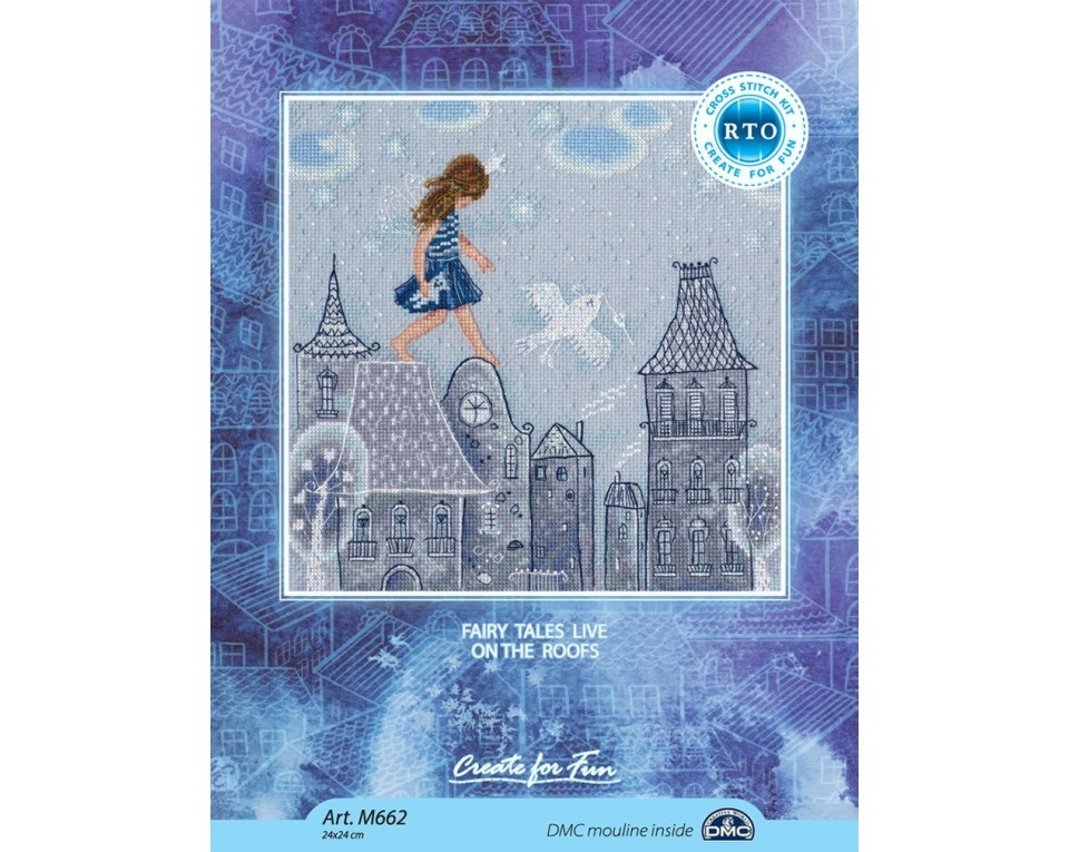 Cross-stitch kits "Fairy tales live on the roofs", Article: M662
