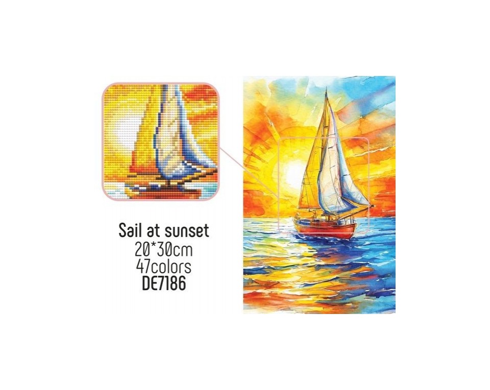Sail at sunset, Article: DE7186