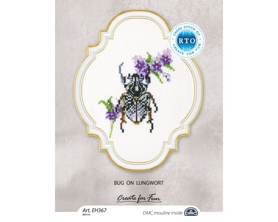 Cross-stitch kit "Bug on lungwort", Article: EH367
