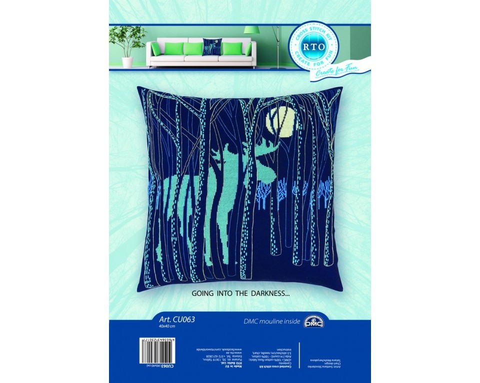 Cross-stitch kit "Going into the darkness", Article: CU063