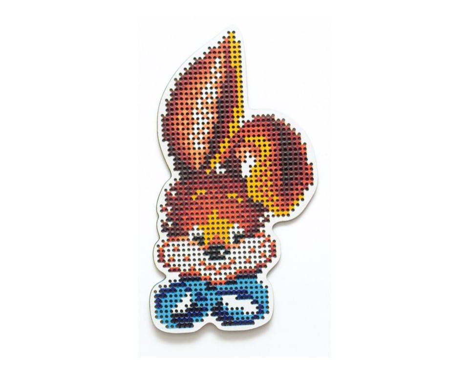 Cross-stitch kit with perforated wooden form, Article: EHW042
