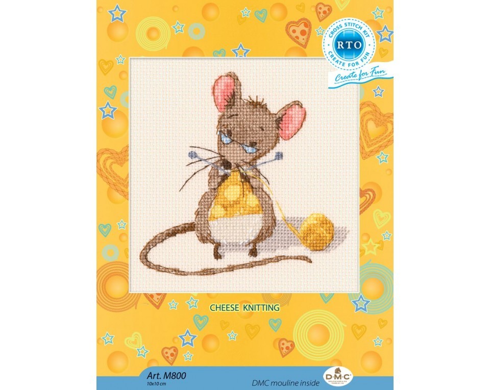 Cross-stitch kits "Cheese knitting", Article: M800