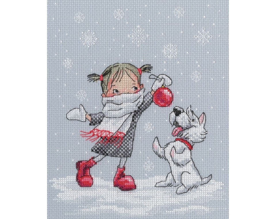 Cross-stitch kits "Dancing with snowflakes", Article: M652