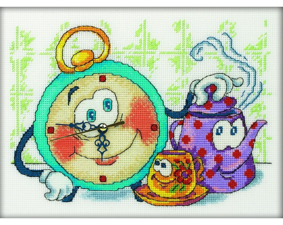Cross-Stitch Kit – clock "Funny Alarm Clock", Article: M40001