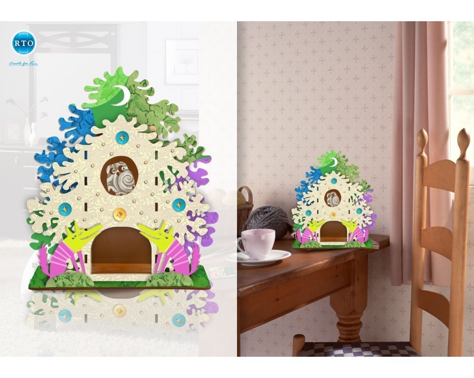 Plywood form "Tea house" "Buratini", Article: DZ20012